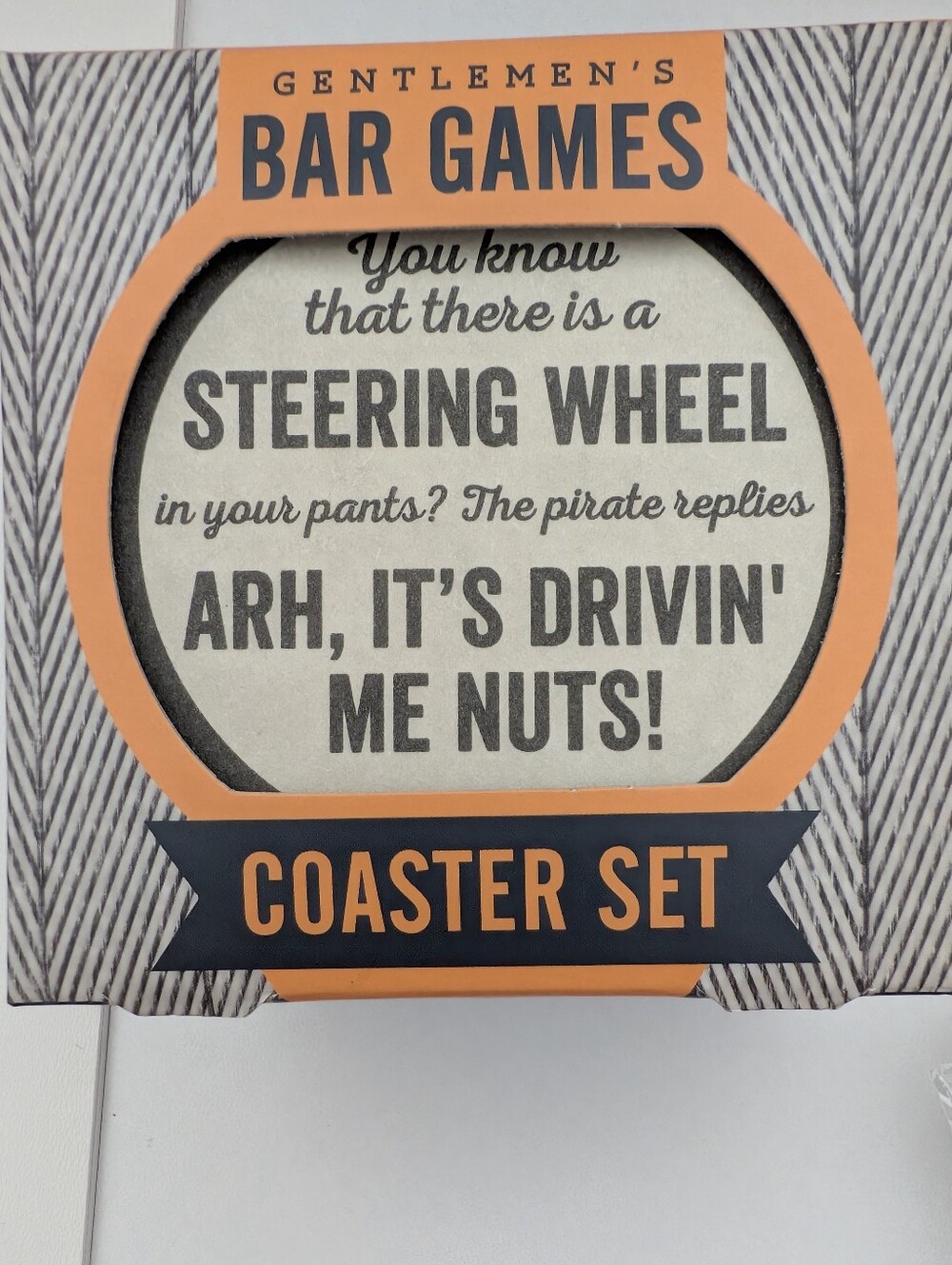 Dolland & Devaux Gentlemen's Bar Games Coaster Set Pub Trivia Novelty Gift Pack